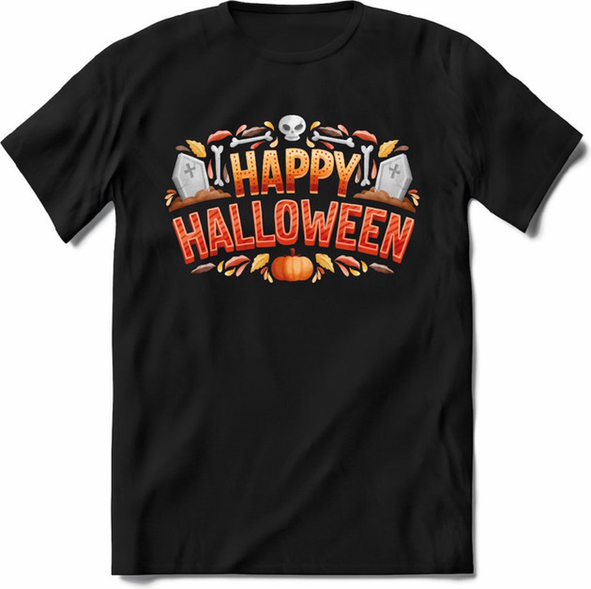 Halloween T-Shirt | Horror  Kleding Heren / Dames | Weerwolf , Monster , Vleermuis en Pompoen  Shirt |